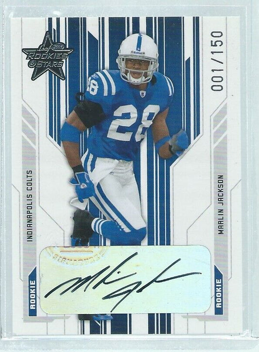 MARLIN JACKSON 2005 LEAF ROOKIES & STARS AUTO RC #D 1/150