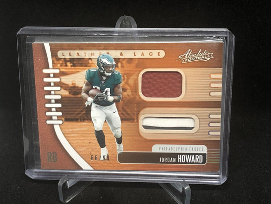 JORDAN HOWARD 2019 PANINI ABSOLUTE LEATHER AND LACE PATCH #D 66/99