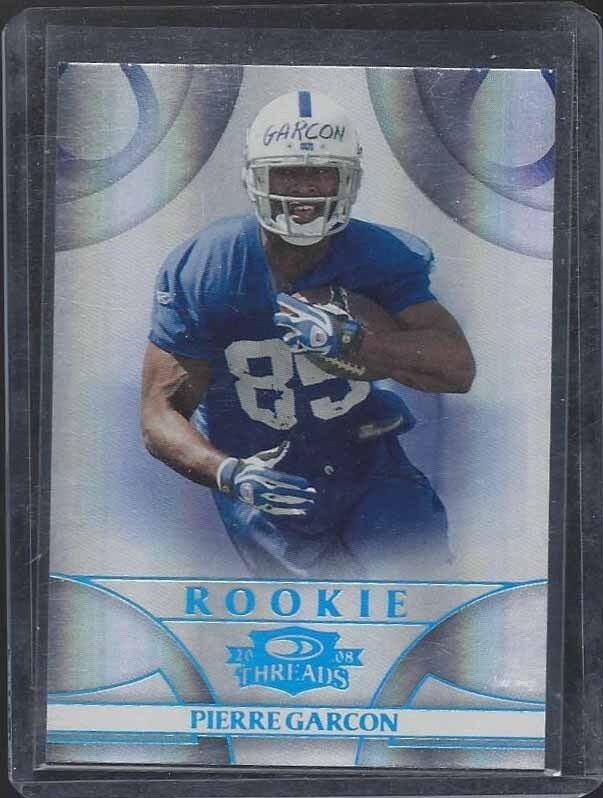PIERRE GARCON 2008 DONRUSS THREADS PLATINUM ROOKIE RC #D 7/25