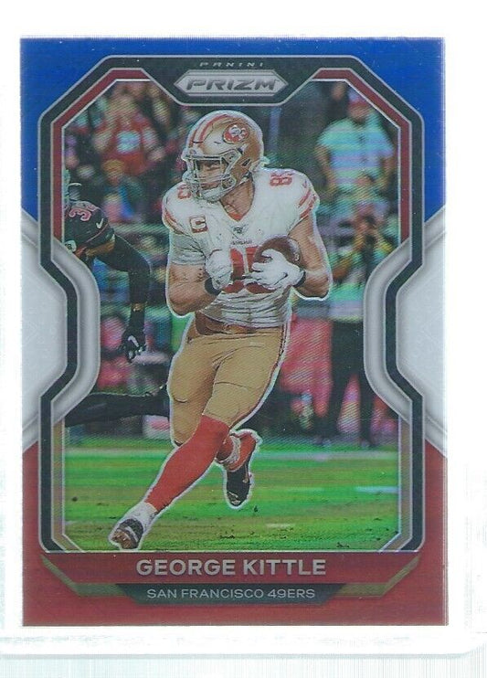 GEORGE KITTLE 2020 PANINI PRIZM RED WHITE BLUE PRIZMS #281