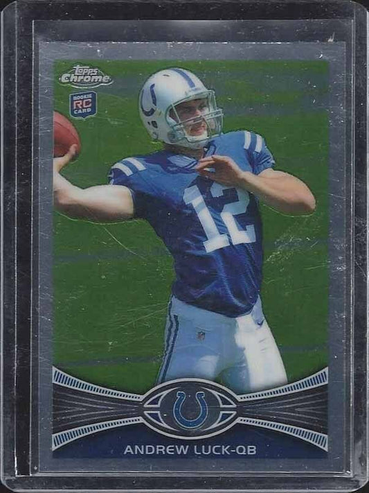ANDREW LUCK 2012 TOPPS CHROME COLTS TRUE ROOKIE RC #1