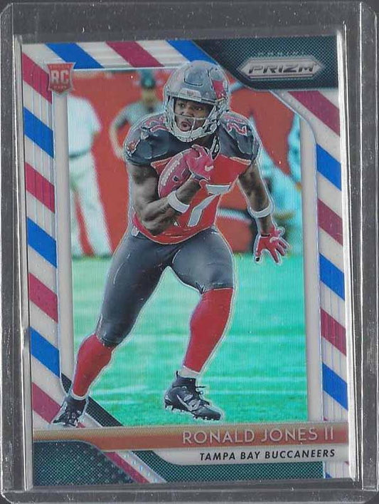 RONALD JONES II 2018 PANINI PRIZM RED WHITE BLUE ROOKIE PRIZMS RC #214