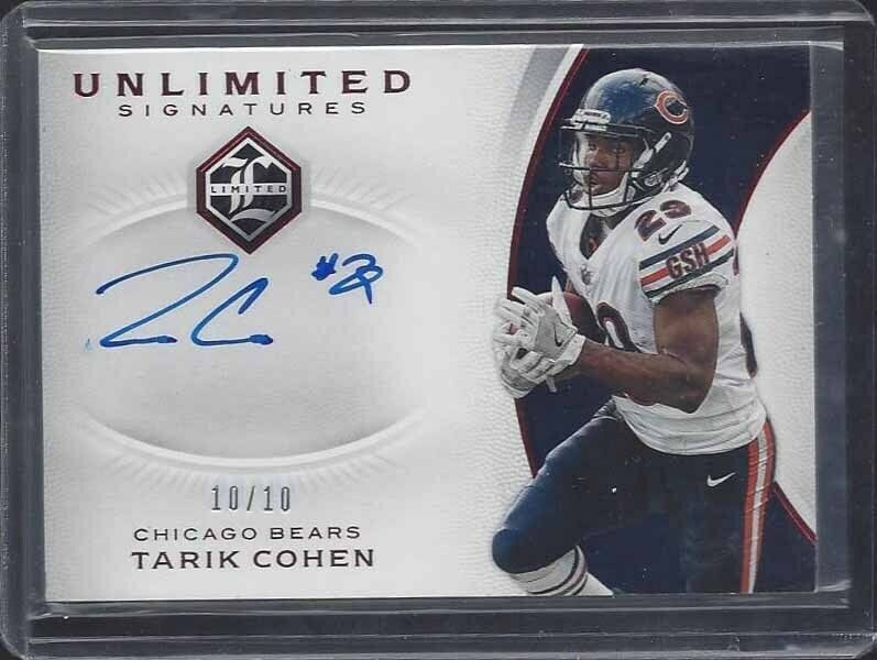TARIK COHEN 2018 LIMITED UNLIMITED SIGNATURES RED ON CARD BEARS AUTO #D 10/10