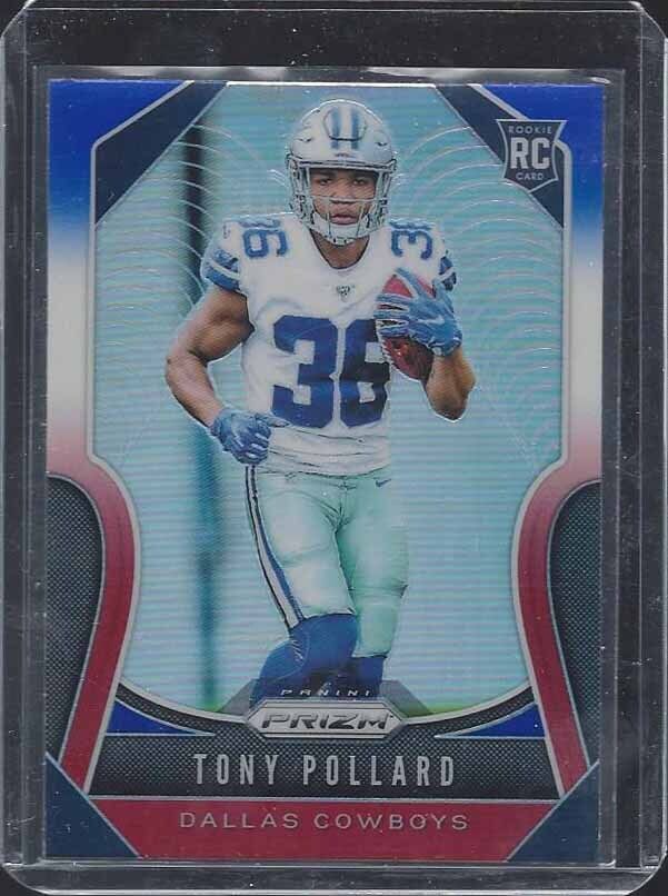 TONY POLLARD 2019 PANINI PRIZM RED WHITE BLUE ROOKIE PRIZMS RC #339