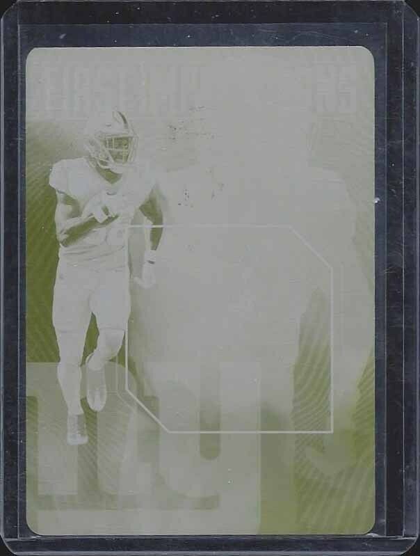 EVAN ENGRAM 2017 PANINI ILLUSIONS YELLOW PRINTING PLATE #D 1/1