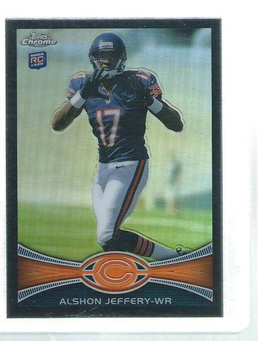ALSHON JEFFERY 2012 TOPPS CHROME BLACK REFRACTOR ROOKIE RC #D 104/299
