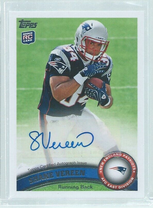 SHANE VEREEN 2011 TOPPS SSP RARE BASE SET AUTO RC #402