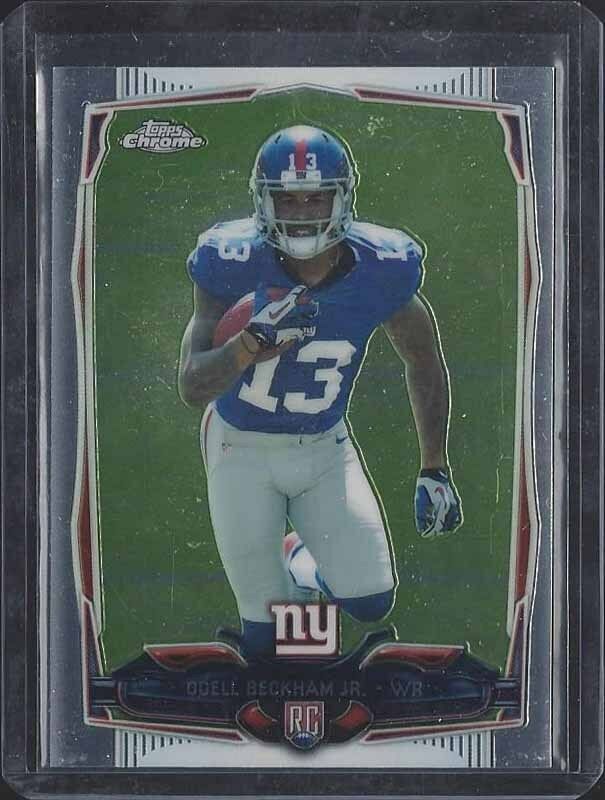 ODELL BECKHAM JR. 2014 TOPPS CHROME GIANTS TRUE ROOKIE RC #117