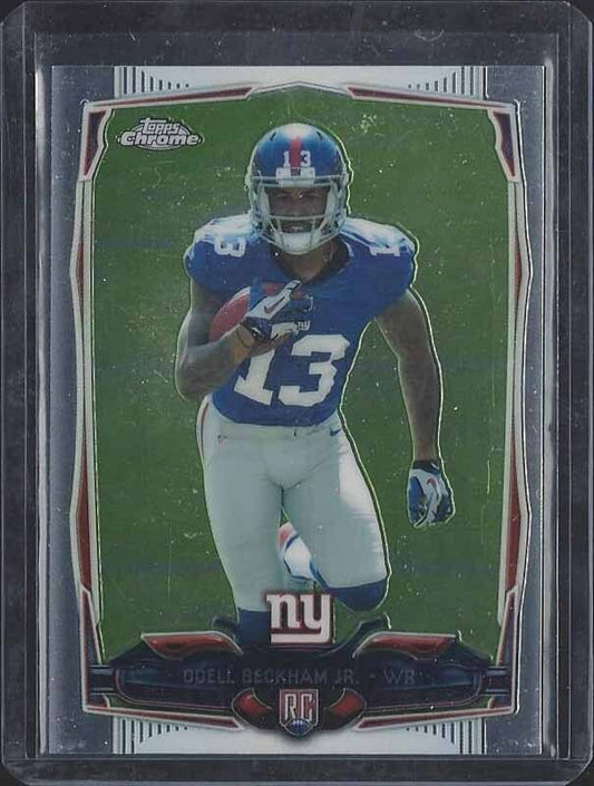 ODELL BECKHAM JR. 2014 TOPPS CHROME GIANTS TRUE ROOKIE RC #117