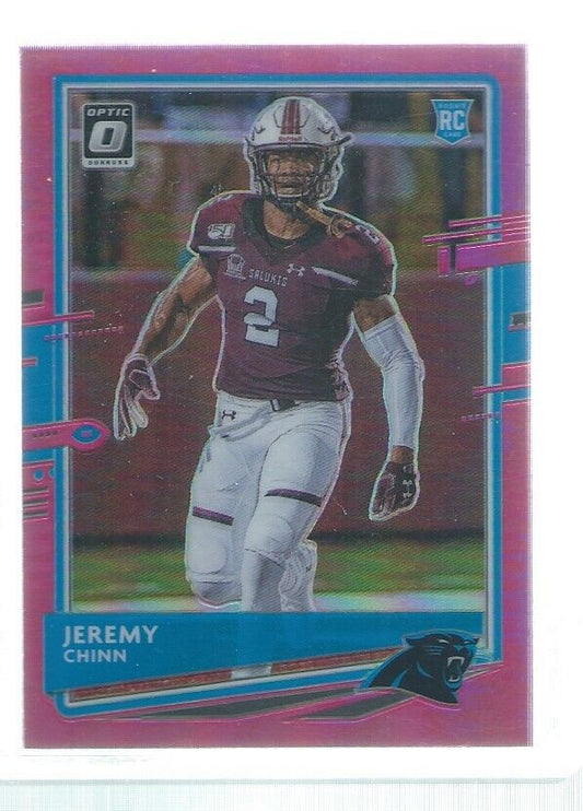 JEREMY CHINN 2020 DONRUSS OPTIC HOLO PINK ROOKIE RC #139