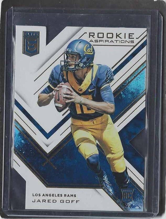 JARED GOFF 2016 ELITE ROOKIE ASPIRATIONS DIE CUT ROOKIE RC