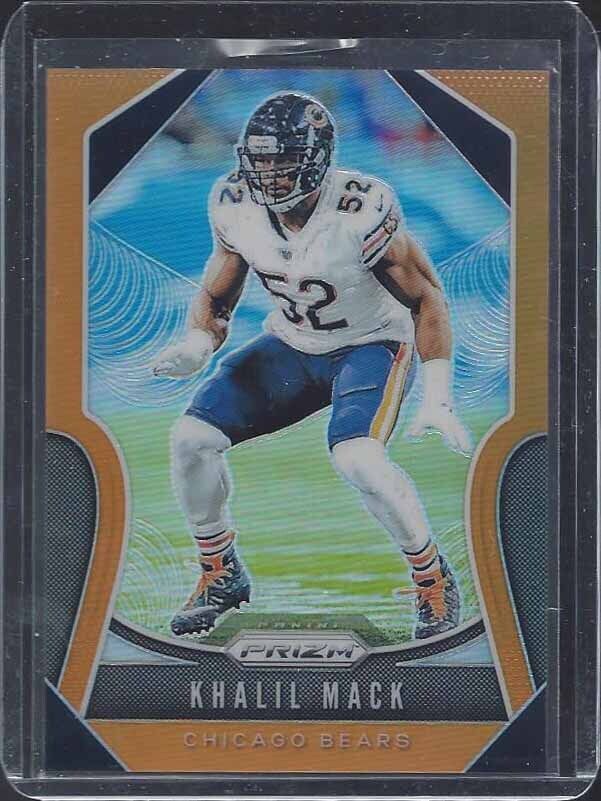 KHALIL MACK 2019 PANINI PRIZM ORANGE PRIZMS #D 14/249