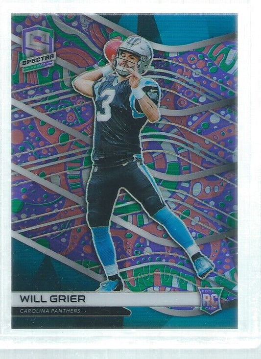 WILL GRIER 2019 PANINI SPECTRA NEBULA PRIZM ROOKIE RC #D 4/5