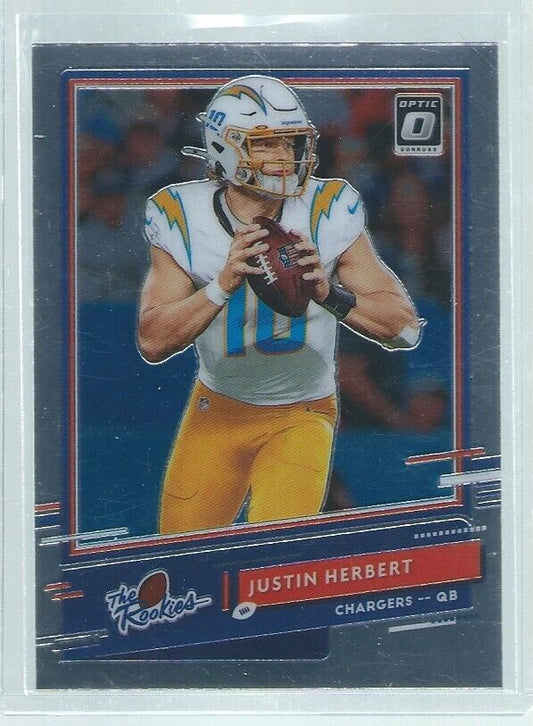 JUSTIN HERBERT 2020 PANINI DONRUSS OPTIC THE ROOKIES RC