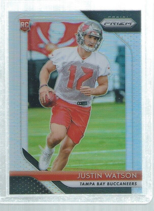 JUSTIN WATSON 2018 PANINI PRIZM SILVER PRIZMS ROOKIE RC #273