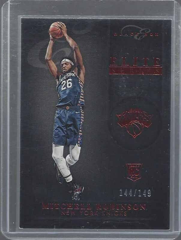 MITCHELL ROBINSON 2018-19 PANINI CHRONICLES ELITE BLACK BOX RED RC #D 144/149
