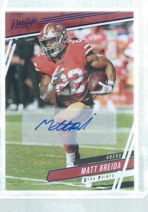 MATT BREIDA 2020 PRESTIGE XTRA POINTS AUTO BLUE #1