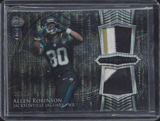 ALLEN ROBINSON 2014 BOWMAN STERLING PULSAR REFRACTOR DUAL 3 COLOR PATCH RC /50