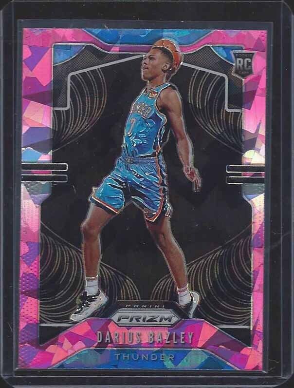 DARIUS BAZLEY 2019-20 PANINI PRIZM PINK ICE ROOKIE PRIZMS SSP RC #289
