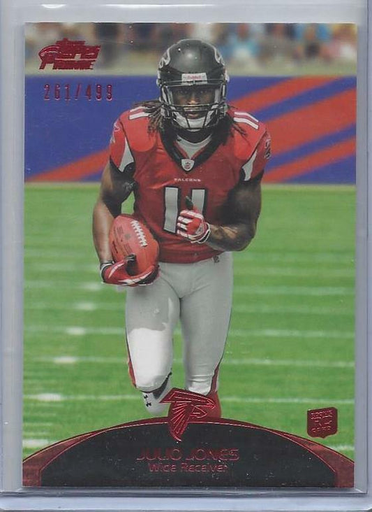 JULIO JONES 2011 TOPPS PRIME RED ROOKIE RC #D /499