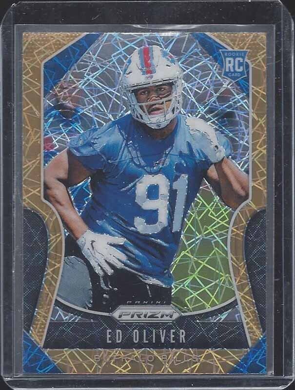 ED OLIVER 2019 PANINI PRIZM GOLD LAZER ROOKIE PRIZMS RC SP #378