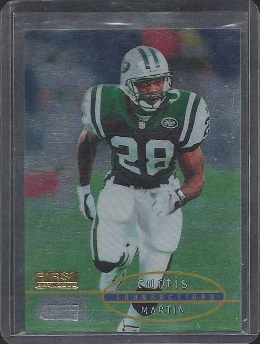 CURTIS MARTIN 1998 STADIUM CLUB FIRST DAY ISSUE #D 48/150