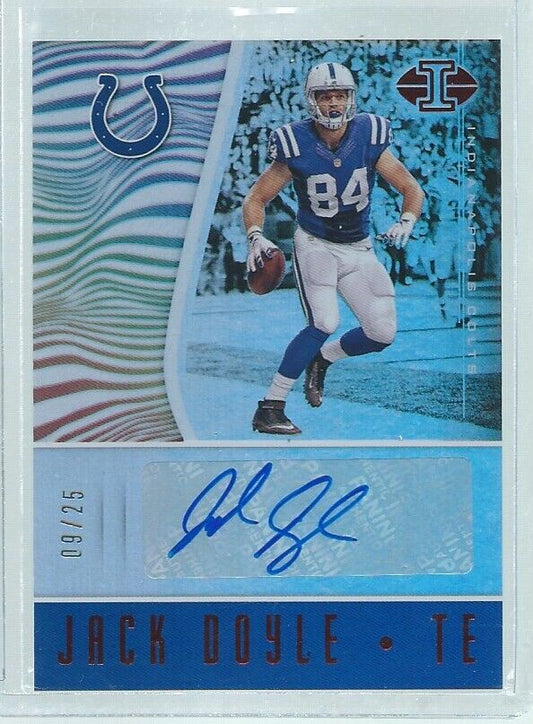 JACK DOYLE 2017 PANINI ILLUSIONS RED AUTO #D 9/25