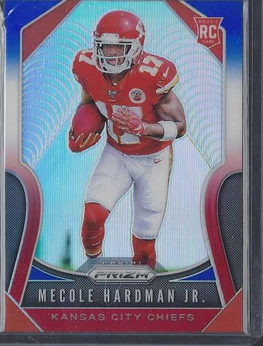 MECOLE HARDMAN 2019 PANINI PRIZM RED WHITE BLUE ROOKIE PRIZMS RC #345