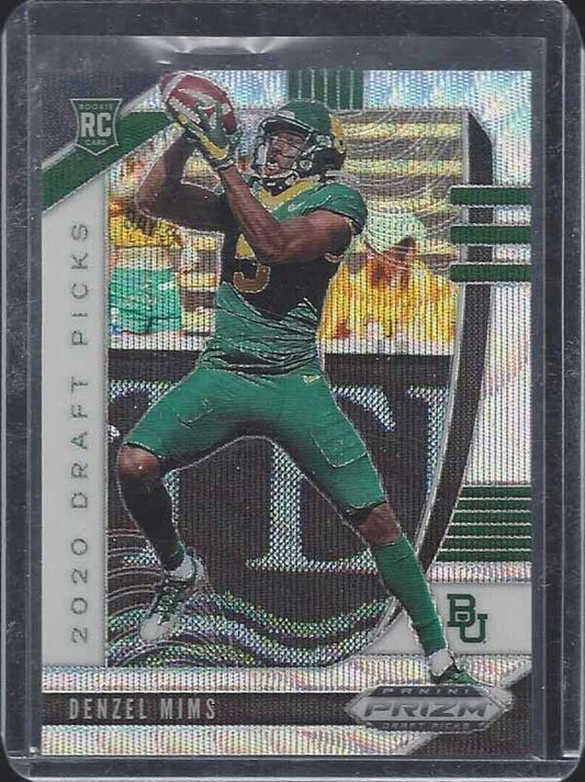 DENZEL MIMS 2020 PANINI PRIZM BLUE WAVE PRIZMS ROOKIE RC #D 37/299