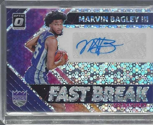 MARVIN BAGLEY III 2018-19 DONRUSS OPTIC FAST BREAK HOLO ROOKIE AUTO RC