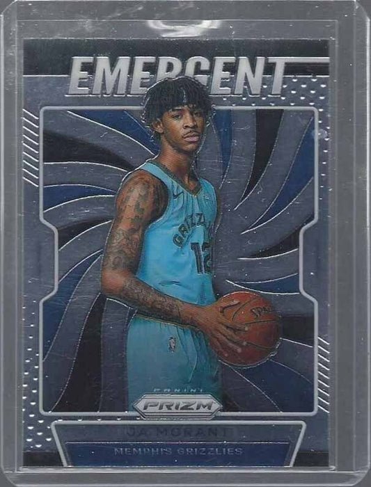 JA MORANT 2019-20 PANINI PRIZM EMERGENT INSERT ROOKIE RC #17
