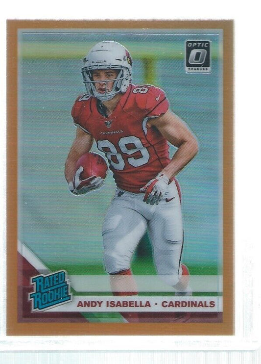ANDY ISABELLA 2019 DONRUSS OPTIC HOLO RATED ROOKIE ORANGE RC #D 4/199