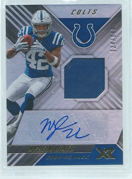 NYHEIM HINES 2018 PANINI XR JERSEY AUTO RC #D /199
