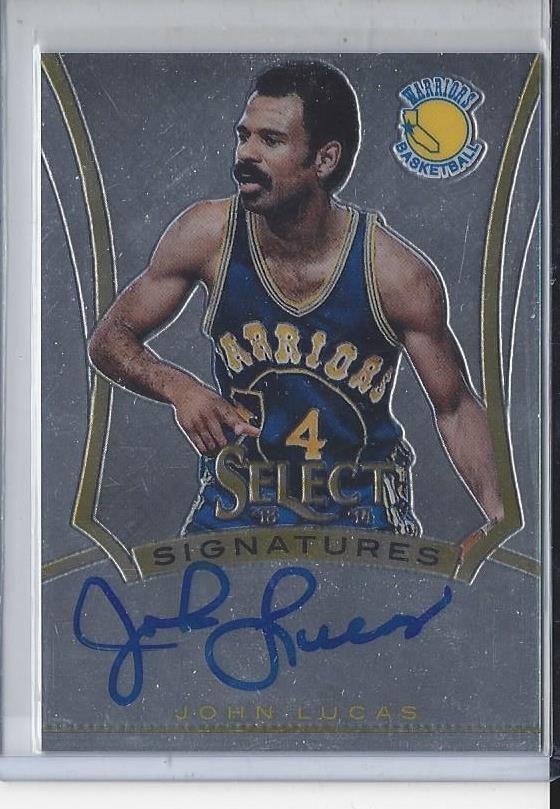 JOHN LUCAS 2013-14 SELECT SIGNATURES WARRIORS ON CARD AUTO #3