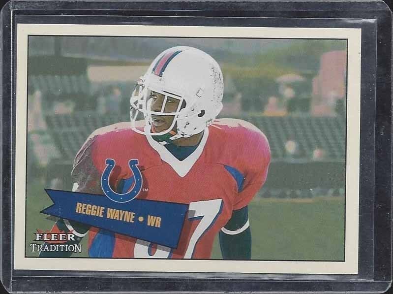 REGGIE WAYNE 2001 FLEER TRADITION COLTS TRUE ROOKIE RC #D 350/699