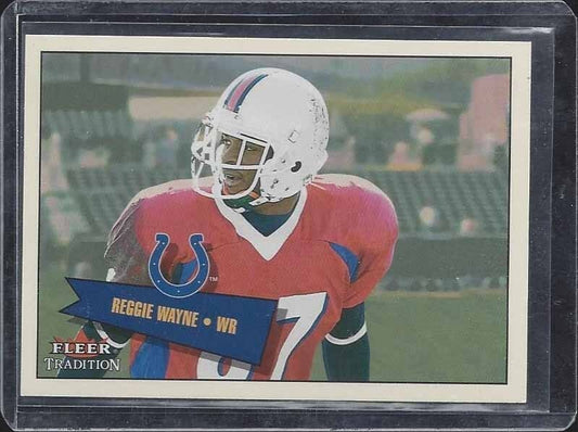 REGGIE WAYNE 2001 FLEER TRADITION COLTS TRUE ROOKIE RC #D 350/699