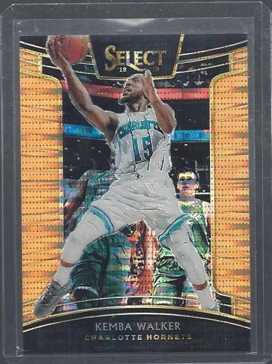 KEMBA WALKER 2018-19 PANINI SELECT ORANGE PULSAR PRIZM #D /13