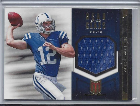 ANDREW LUCK 2012 PANINI MOMENTUM HEAD OF THE CLASS COLTS ROOKIE JERSEY RC /249