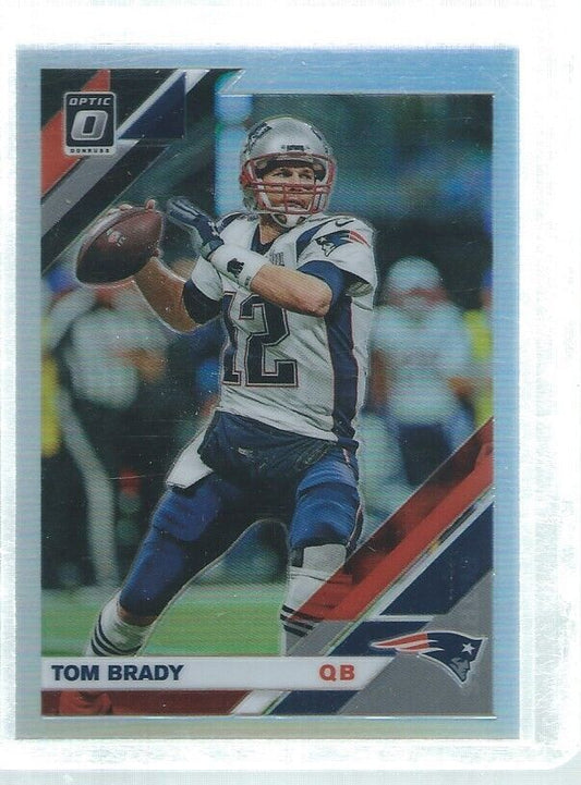 TOM BRADY 2019 DONRUSS OPTIC SILVER HOLO #63