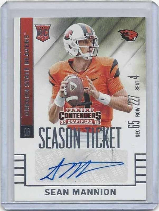 SEAN MANNION 2015 PANINI CONTENDERS DRAFT PICKS TRUE ROOKIE AUTO RC SET BREAK!!