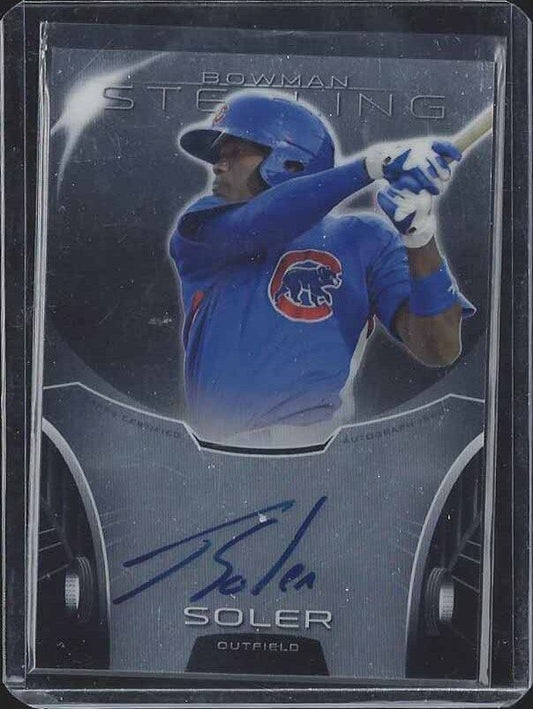 JORGE SOLER 2013 BOWMAN STERLING CUBS PROSPECT ON CARD AUTO