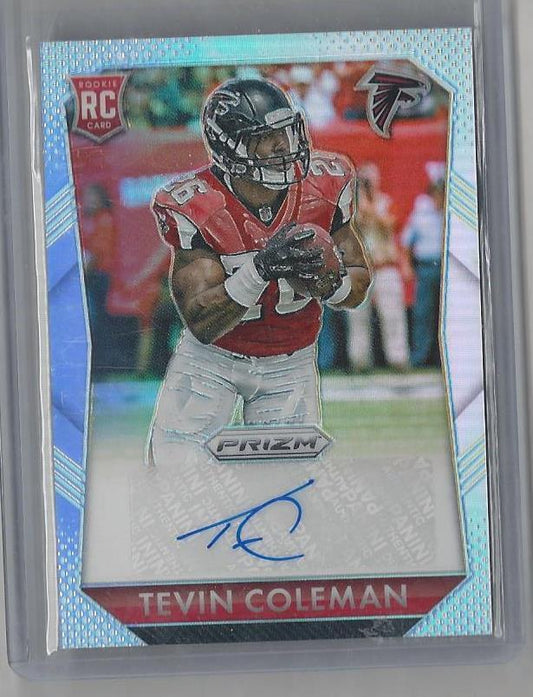 TEVIN COLEMAN 2015 PANINI PRIZM REFRACTOR PRIZMS ROOKIE AUTO RC #D 61/100