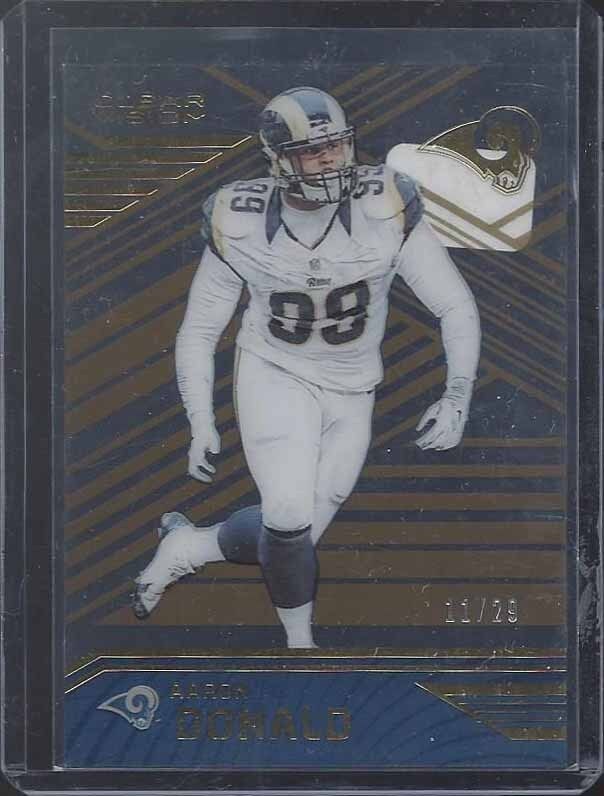 AARON DONALD 2016 PANINI CLEAR VISION GOLD ACETATE #D 11/29
