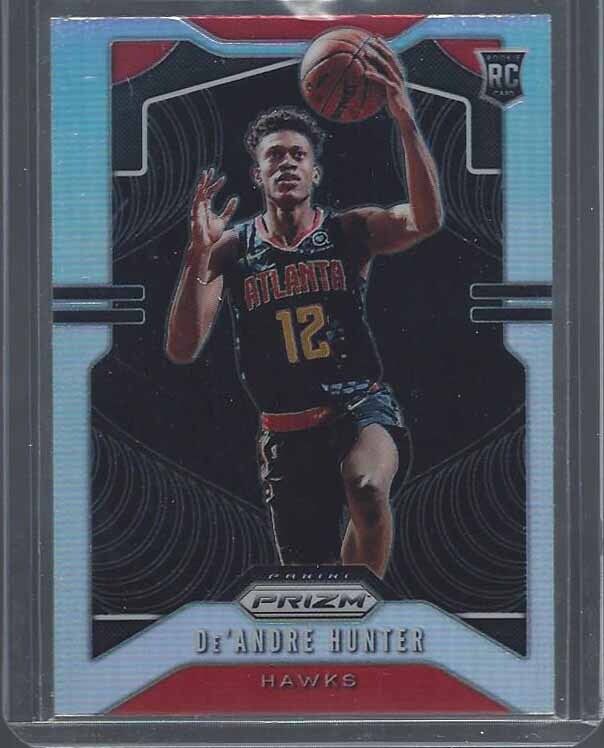 DE'ANDRE HUNTER 2019-20 PANINI PRIZM SILVER ROOKIE PRIZMS SSP RC #251