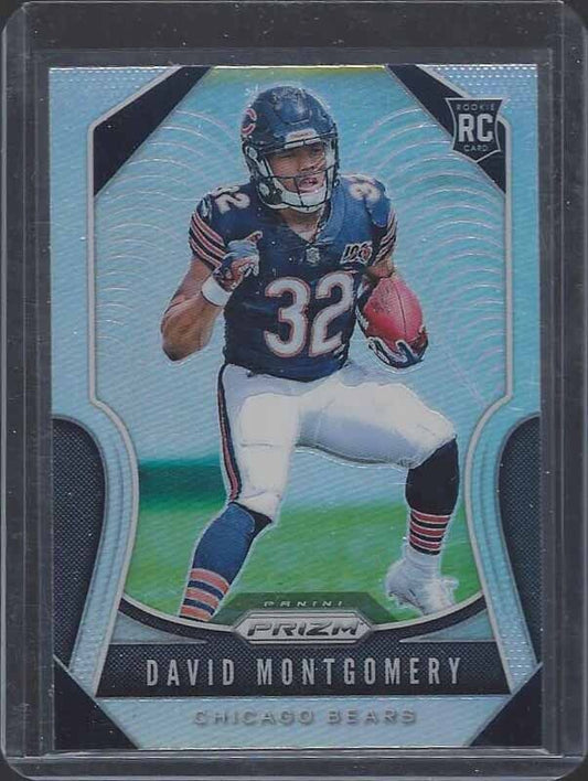DAVID MONTGOMERY 2019 PANINI PRIZM SILVER ROOKIE PRIZMS SSP RC #327