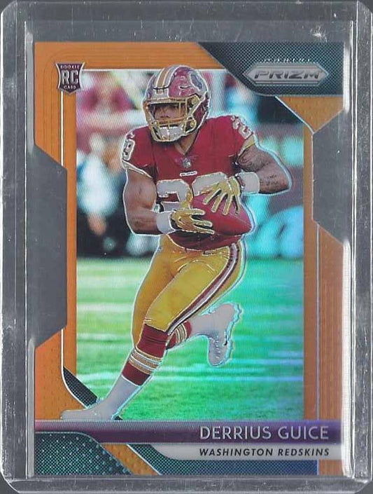 DERRIUS GUICE 2018 PANINI PRIZM ORANGE DIE CUT ROOKIE PRIZMS RC #D 118/249
