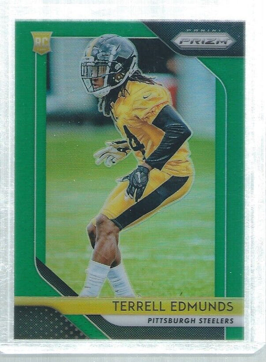 TERRELL EDMUNDS 2018 PANINI PRIZM GREEN PRIZMS ROOKIE RC #252