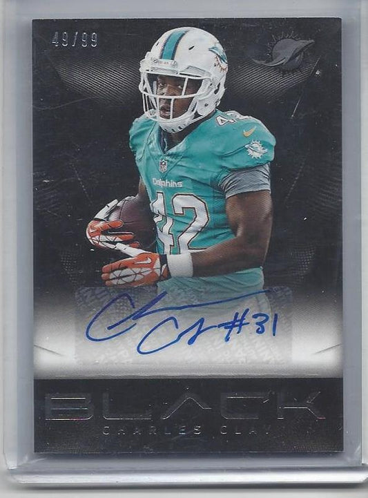 CHARLES CLAY 2013 PANINI BLACK RARE AUTO #D 49/99