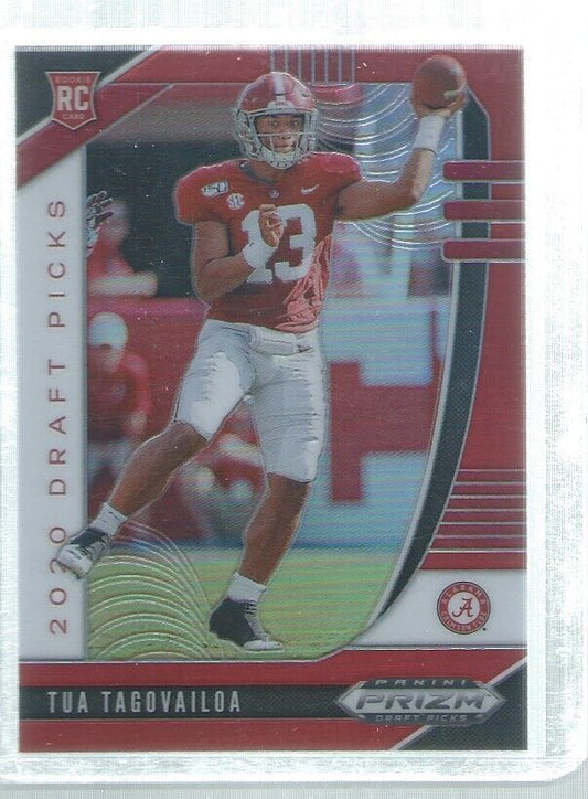 TUA TAGOVAILOA 2020 PANINI PRIZM DRAFT PICKS RED PRIZMS ROOKIE RC #101