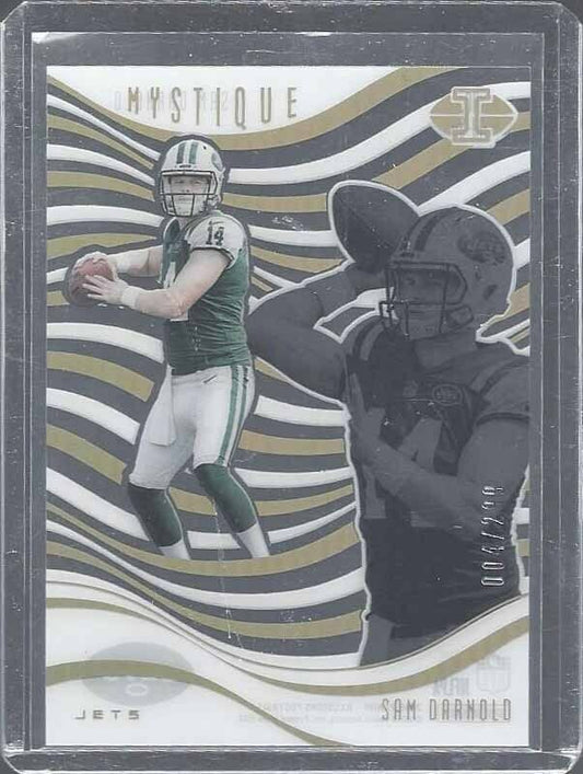 SAM DARNOLD 2018 PANINI LEGACY MYSTIQUE GOLD ROOKIE RC #D 4/299